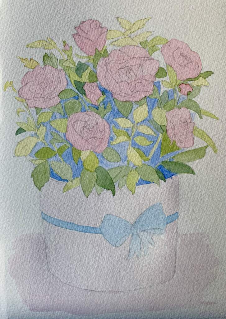 Rose-pot-watercolor