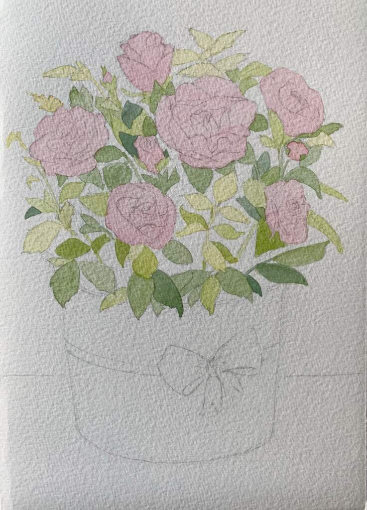 Rose-pot-watercolor